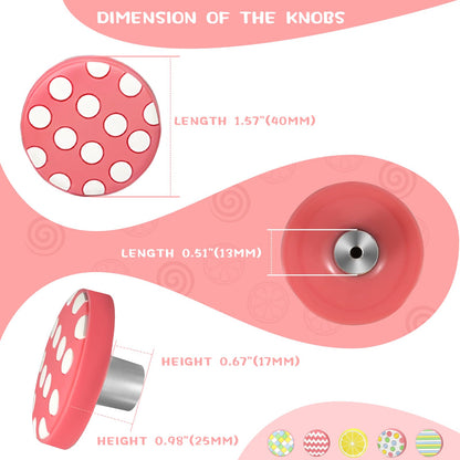 CcHhyyt 6pcs/Set Lollipop Cartoon Shape Soft Rubber Knobs Round Shape Knobs for Cabinet Handle pulls Drawer Knobs for Closets Organizer Box Bookcase