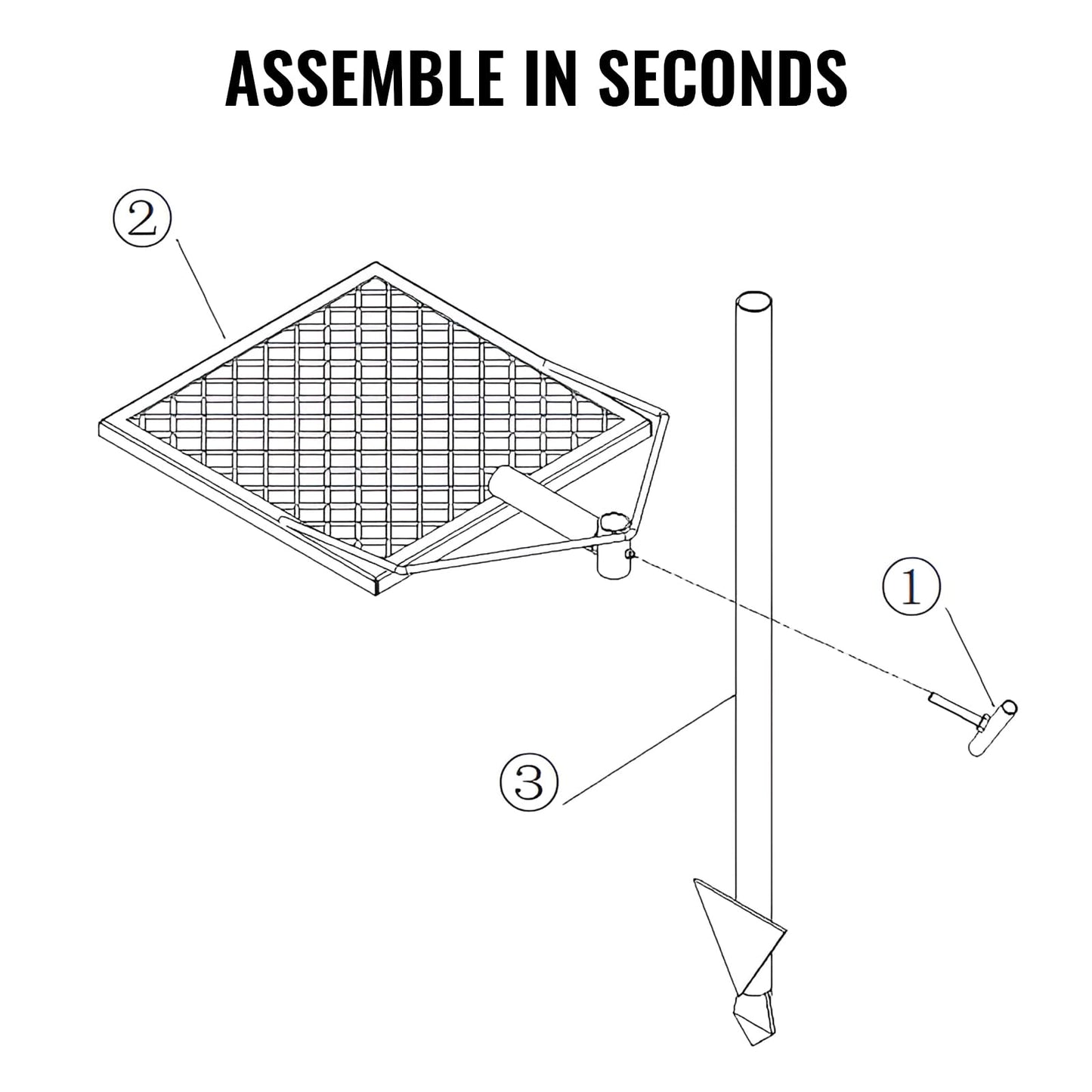 VEVOR Swivel Campfire Grill, Fire Pit Grill Grate over Fire Pits, Heavy Duty Steel Grill Grates, 360° Adjustable Open Fire Outdoor Cooking Equipment, Portable Camp Fire Racks for Camping Outdoor BBQ