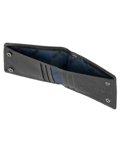 Harley-Davidson Men's Genuine Leather Rfid Blocking Billfold Slim Front Pocket Wallet