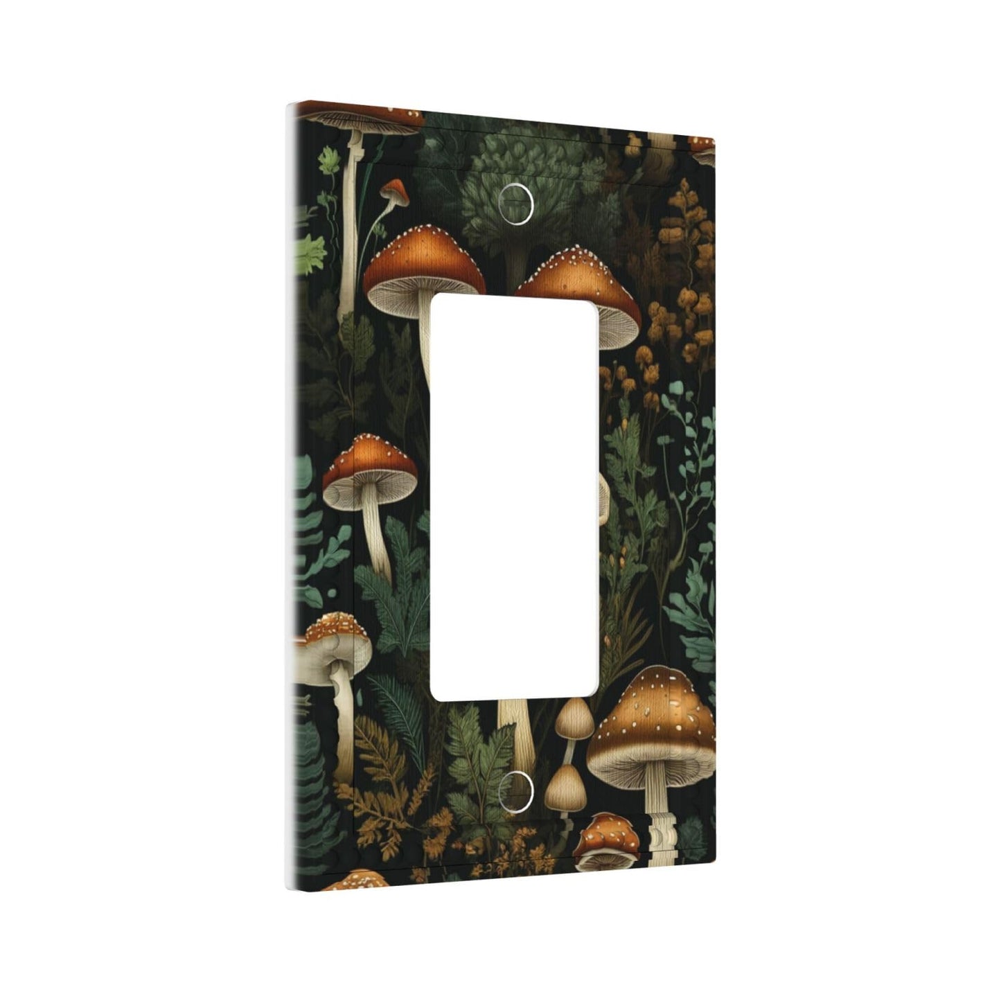 PPZCXWP Vintage Dark Forest Mushroom Toggle Switch Plate Cover