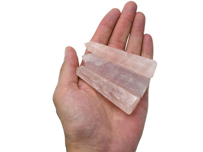 Amazing Gemstone Rose Quartz Crystal Towers - Natural Healing Crystal Point Obelisk for Reiki Healing and Crystal Grid (3" to 4" INCH)