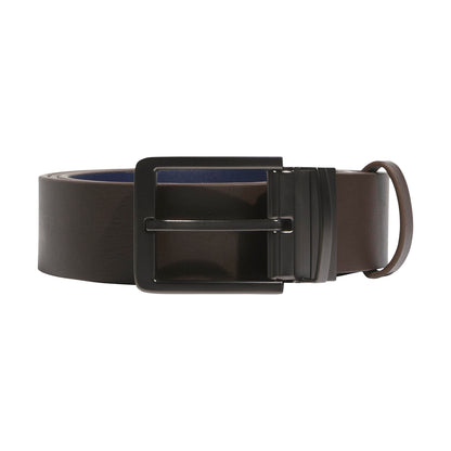 adidas Men's Reversible Leather Belt, Dark Brown, One Size