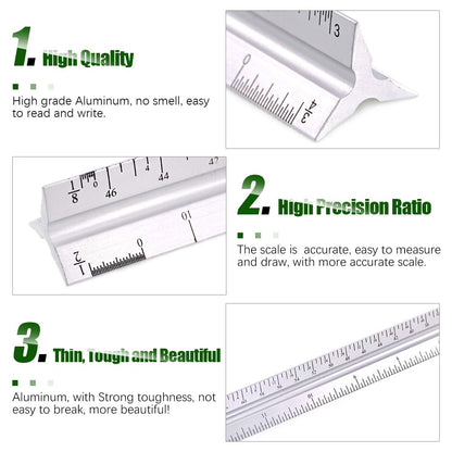 Keadic 12Pcs Geometric Drawings Templates, Geometry Ruler Plastic, Clear Shape Template Yellow Architect Scale Measuring Ruler Drafting Stencils Measuring Tools for Designing and Building