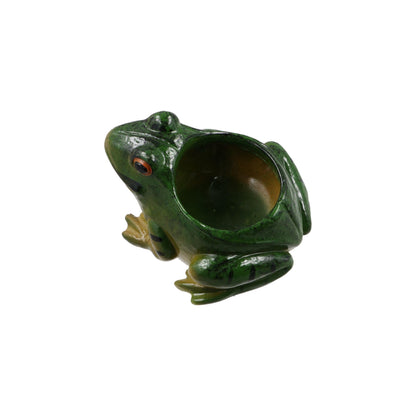 zaoalife Resin Frog Shape Succulent Planter Pot Flower Pot Mini Small Succulent Pots Frog Pot Cute Succulent Planter for Indoor Home Desk Decoration
