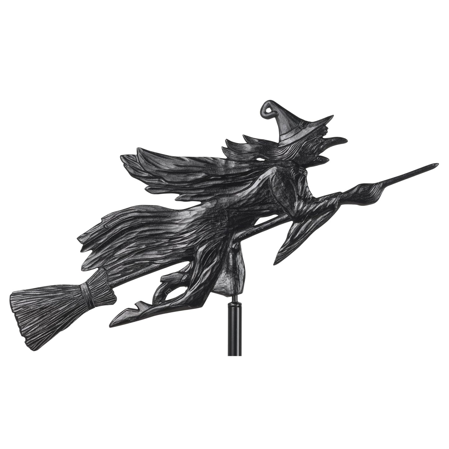 Whitehall Products Flying Witch Garden Weathervane, Black