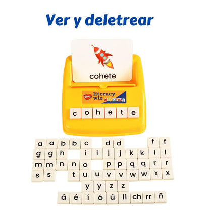 BOHS Spanish Literacy Wiz Fun Game - Espanol Lower Case 60 Flash Cards - Preschool Language Learning Educational Toys-Pack of 6
