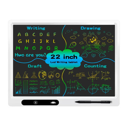 22 Inch LCD Writing Tablet for Kids, Large Drawing Board for Learning &Homeschool, Eye Protection Reusable Writing Pad, One-Click Erase,Educational Toy for Toddlers Travel & Quiet Play