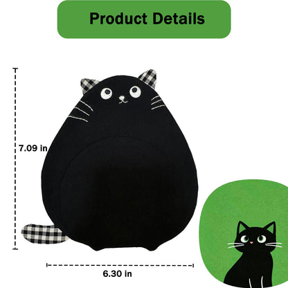 Chvioz 2 PCS Cat Coasters Cute Cat-Shaped Cotton Fabric Coffee Coaster Drink Coasters for Table Protection Home Decor Gifts for Cat Lovers