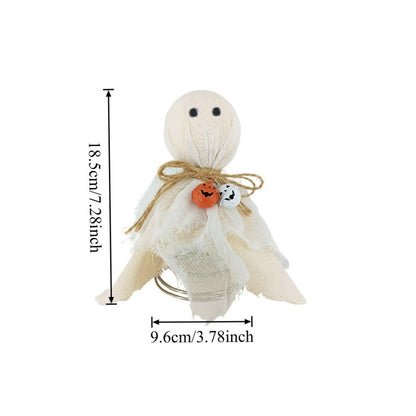 Ghost Halloween Tree Topper, Ghost Mini Christmas Trees Topper Halloween Ornaments, Spooky Decor Autumn Party Supplies (Cute, 3.78" * 3.78" * 7.28")