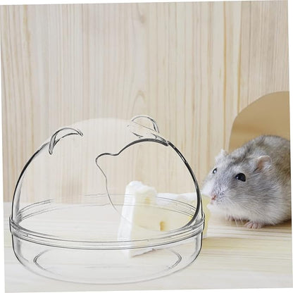 Toyvian Quality Hamster Bathtub Guinea Pig Bath Basin Pet Supply Chinchilla Dust Bath Hamster Tube Tub Animal Cage Liners Compact Lightweight Detachable Design Suitable for Pet Bathroom