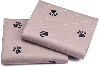SincoPet Washable Dog Pee Pads with Puppy Grooming Gloves,Puppy Pads,Reusable Pet Training Pads,Large ,Waterproof Pet Pads for Dog Bed Mat,Super Absorbing Whelping Pads,41x41 Inch (Pack of 2)