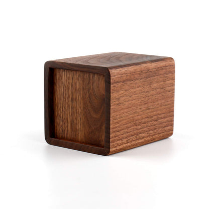 YOYAI Walnut Pencil Holder Wood Pen Holder For Desk Pen Cup Organizer Ofiice Pencil Stand Simple(Black walnut)