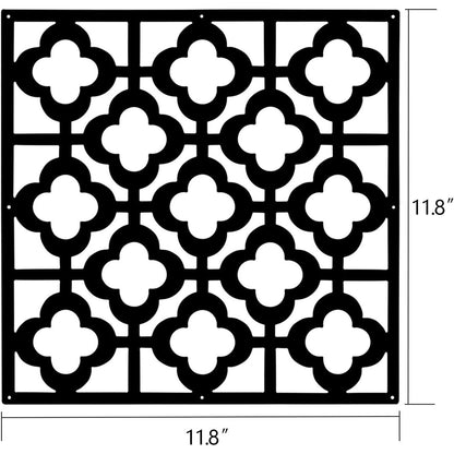Stepstall 12 Pcs PVC Hanging Room Divider,Thick Decorative Flower Design Room Divider Partitions Panel Screen for Decorating Bedroom Dining Kitchen Office Studio Restaurant Hotel Decor