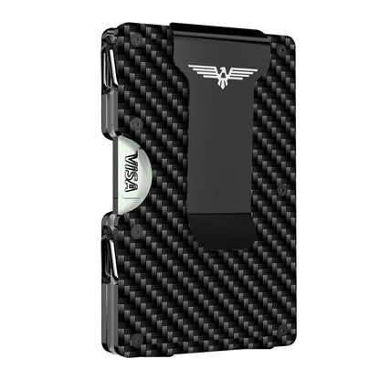 Lenvoten Upgraded Hinged Minimalist Wallet for Men | Slim Metal RFID Blocking Wallet | Credit Card Holder & Money Clip Holds 20 Cards | Premium Scratch-Resistant Finish | Ideal Gift for Men