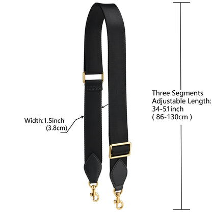 HUADEK Purse Straps Replacement Crossbody Bags Handbag Wide Canvas Leather Adjustable