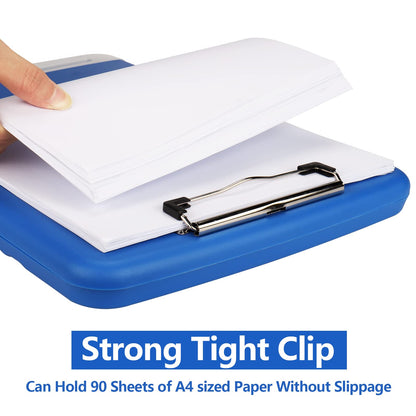 SFLHHDM Storage Clipboard with Pen Holder, High Capacity Clipboards for Classroom, Clip Boards 8.5x11 with Storage, Low-Profile Clip, Lightweight Plastic Clipboard for Kids, Lawers, Office Workers
