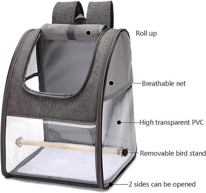 CHICKEN Birdcage Bird Parrot Travel Cage Foldable Portable Backpack Pet Parrot Cat and Dog Backpack Easy to Transport and Archive Outdoor Travel Supplies Bird Cages for Parakeets