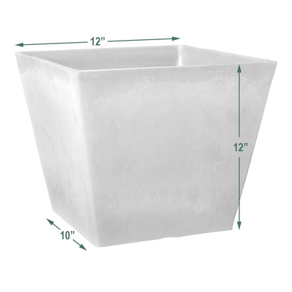 Arcadia Garden Products UF31DC Simplicity Square, 12 by 10-Inch Dark Charcoal