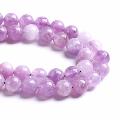 8MM 45PCS Natural Stone Lavender Amethyst Crystal Beads for Jewelry Making DIY Bracelet