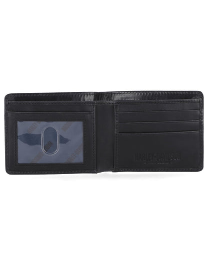 Harley-Davidson Men's Genuine Leather Rfid Blocking Wallet
