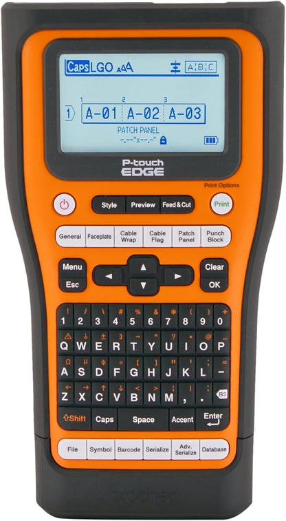 Brother PT-E510BP Contractor Kit: P-Touch Handheld Industrial Label Printer with USB-C & Dual Auto-Cutter Plus 5 Tapes (up to 24mm Labels)