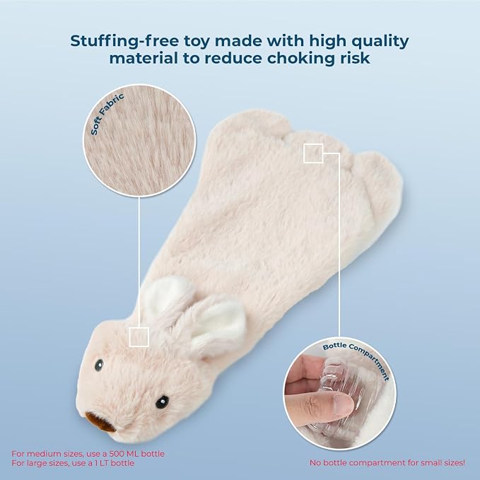 Best Pet Supplies Squeaky Dog Toys with Soft Durable Fabric for Small, Medium and Large Pets Interactive Toy for Indoor Play, Supports Active Biting and Play - Hare, Pig, Small