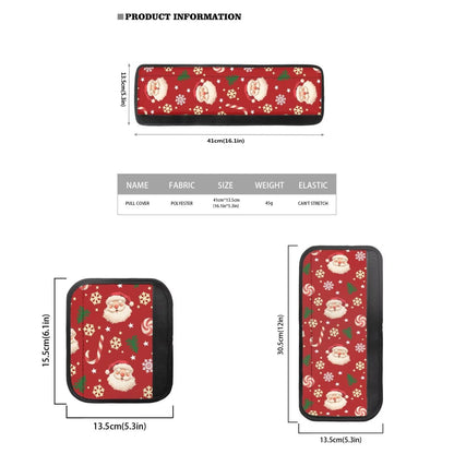 Yatixapu Santa Claus 6Pcs Refrigerator Door Handle Cover, Washable Kitchen Appliance Decor Handles Fridge Oven Microwave Dishwasher Antiskid Protector Keep Off Fingerprints Food Stains