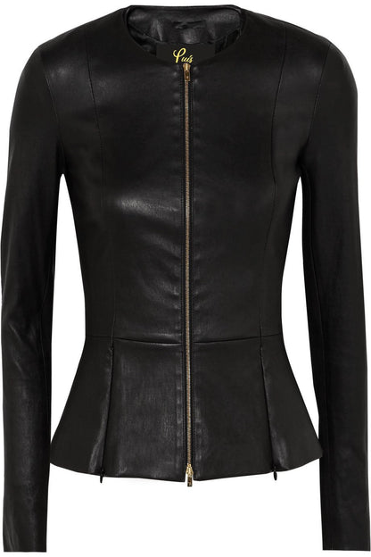 Captain Cory Womens Drowned Black Biker Lambskin Genuine Leather Designer Jacket The Perfect Women's Day Outfits for Biker Babes and Classy Women's Large