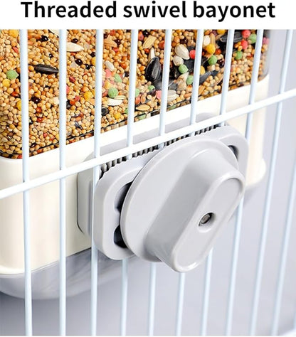 Automatic Bird Feeder, Slide Down Design, No Mess, Suitable for All Birds, Removable Tray for Easy Cleaning