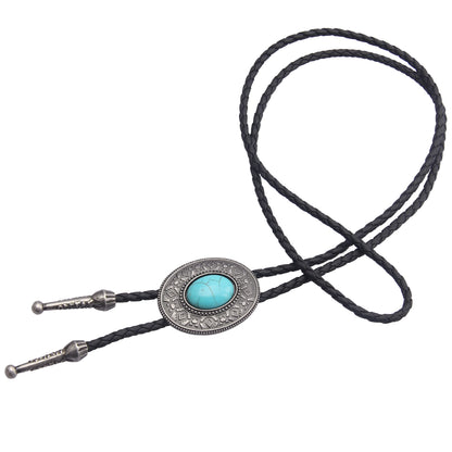 GelConnie Bolo Tie for Women Cowboy Tie Bolo Western Necklaces Bolero Tie Men Necklace Ties Turquoise Mens Leather Necktie