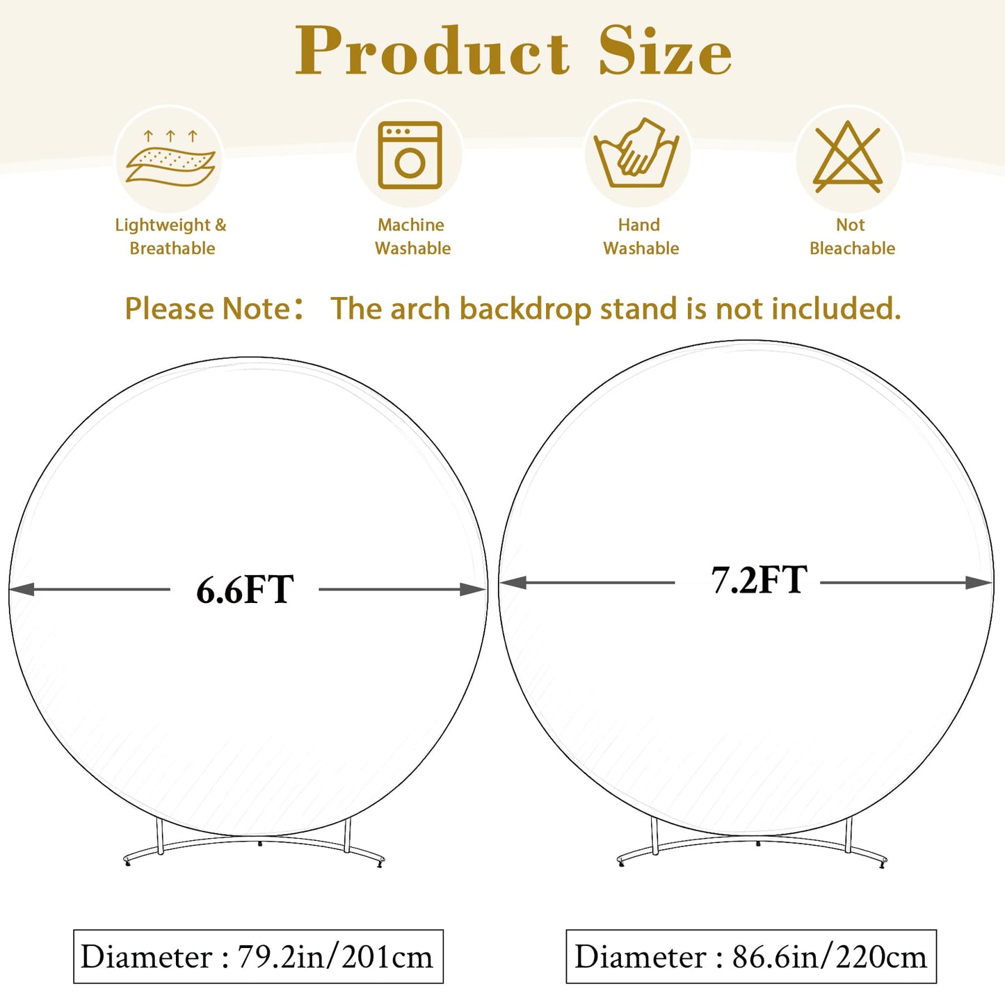 6.6FT Purple Round Backdrop Cover Lavender Lilac Balloon Circle Arch Backdrop Cover Wedding Round Arch Covers Stretchy Spandex Bridal Shower Baby Shower Birthday Party Thanksgiving Photo Backdrop