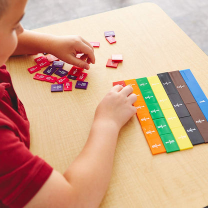 EAI Education Fraction Tiles with Tray: Numbered - Set of 51 (Pack of 2)