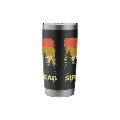 Monster Myth Siren Head Mysterious Creature Creepy Halloween Stainless Steel Insulated Tumbler