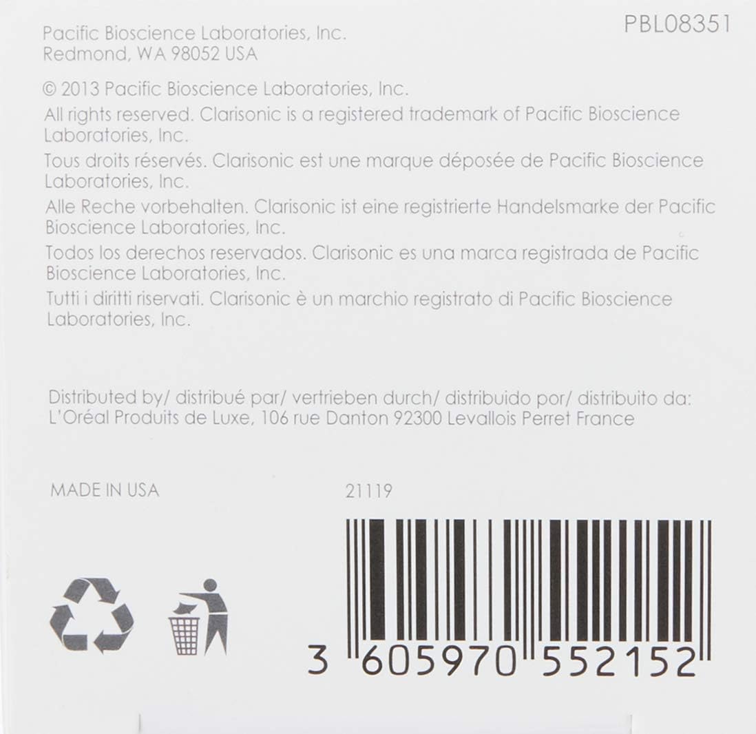 Clarisonic Delicate Facial Cleansing Brush Head Replacement Compatible with Mia 1, Mia 2, Mia Fit, Alpha Fit, Smart Profile Uplift and Alpha Fit X, 2 Count