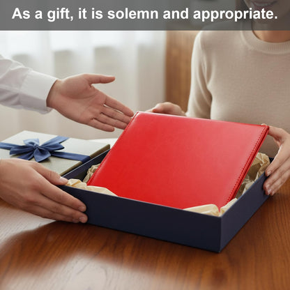 Diploma Cover 8.5 x 11 Certificate Holders for Letter-Sized Award Padded Menu Cover - Red Leather