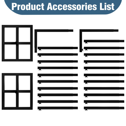 Wokceer 10 FT Backdrop Stand Heavy Duty Pipe and Drape Kit, Adjustable Black Backdrop Stands for Wedding Photo Booth Background Birthday Party Photography Exhibition Decoration