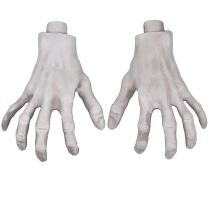 Halloween Skeleton Hands - Realistic Life Size Severed Fake Plastic Hands for Halloween Props Decoration, (2Pairs)