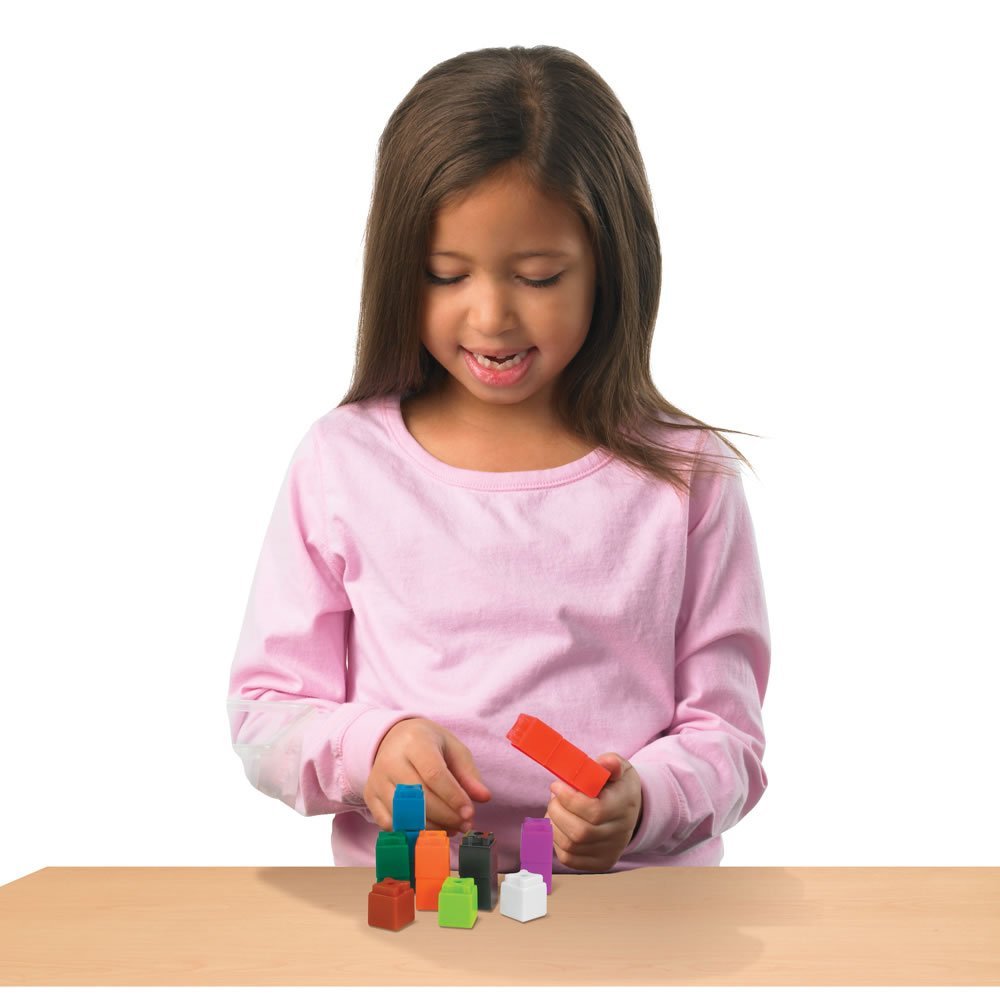 hand2mind Interlocking UniLink Cubes, Plastic Cubes for Early Math, Connecting Cubes for Kids Learning, Math Manipulatives, Counting Cubes for Kids Math, Preschool Classroom Supplies (Set of 500)