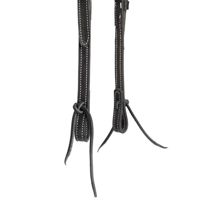 Weaver Leather Flat Sliding Ear Headstall , Black, Horse