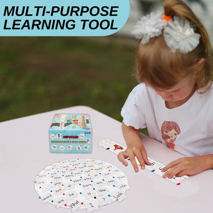 Sentence & Story Building 2-in-1 Educational Game for Kids | Phonics & Reading Puzzles Ages 6-8 | Learn Parts of Speech & Sight Words | Speech Therapy Materials for Kindergarten & 1st Grade