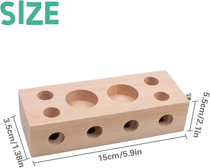 Bird Wooden Block Chewing Toy Parrot Chewing Toy Wood Toys Foraging Training for Small Animals Shredding Biting Wood Bird Cage Accessories Teething for Parakeets Cockatiels Conures Lovebird