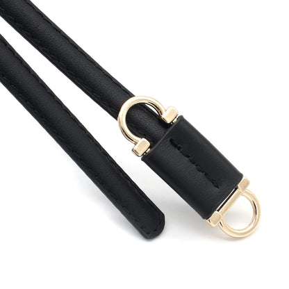 BAOKELAN Skinny Leather Belts for Women Knotted Thin Waist Belt for Dress Black