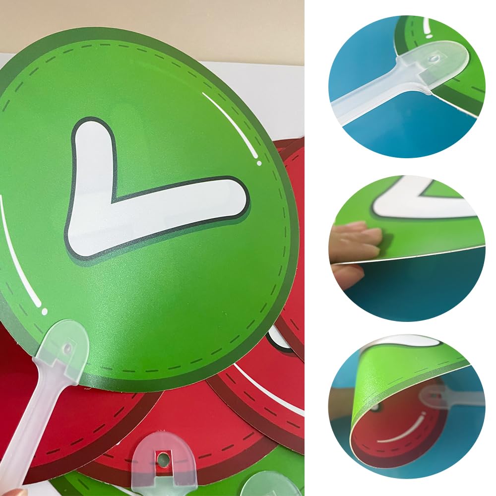 Zwttey 20 Pack True or False Classroom Voting Paddles, Classroom Teacher Student Interaction Signs, Event Meeting Election Supplies