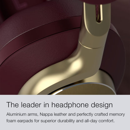 Bowers & Wilkins Limited Edition Px8 Over-Ear Bluetooth Headphones, Advanced Active Noise Cancellation Wireless Headphones, Luxurious Materials, 30-Hr Battery Life, 15-Min Charging, Royal Burgundy