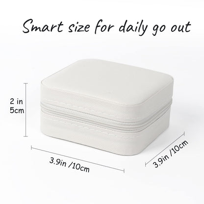 MFXIP Travel Jewelry Case Small Jewelry Box Jewelry Organizer Storage Case Portable PU Leather Mini Jewelry Travel Case for Girls Womens Earring, Necklace, Rings,Bracelets