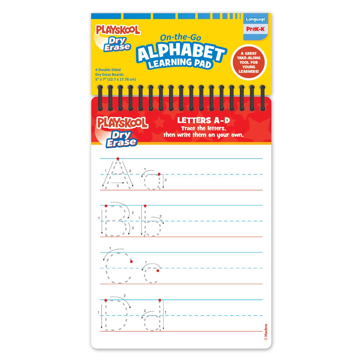 Playskool Kindergarten Pre K Learning Study Bulk Activity Set - Workbook Dry Erase Board Bundle | Alphabet, Numbers, Math, Counting, More | Sesame Street Playskool Classroom Supplies