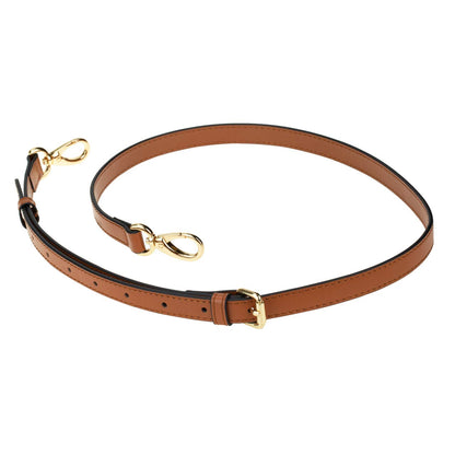 Allzedream Genuine Leather Purse Strap Replacement Crossbody Handbag Long Adjustable (Brown)