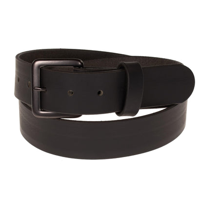 Nohma Leather, Men's Leather Belt, Made in USA, Full-Grain Leather, Casual Everyday Wear Belts, Amish Handmade (Black 5550-GM, 38" (Size 34 Pants) - Check Size Guide)