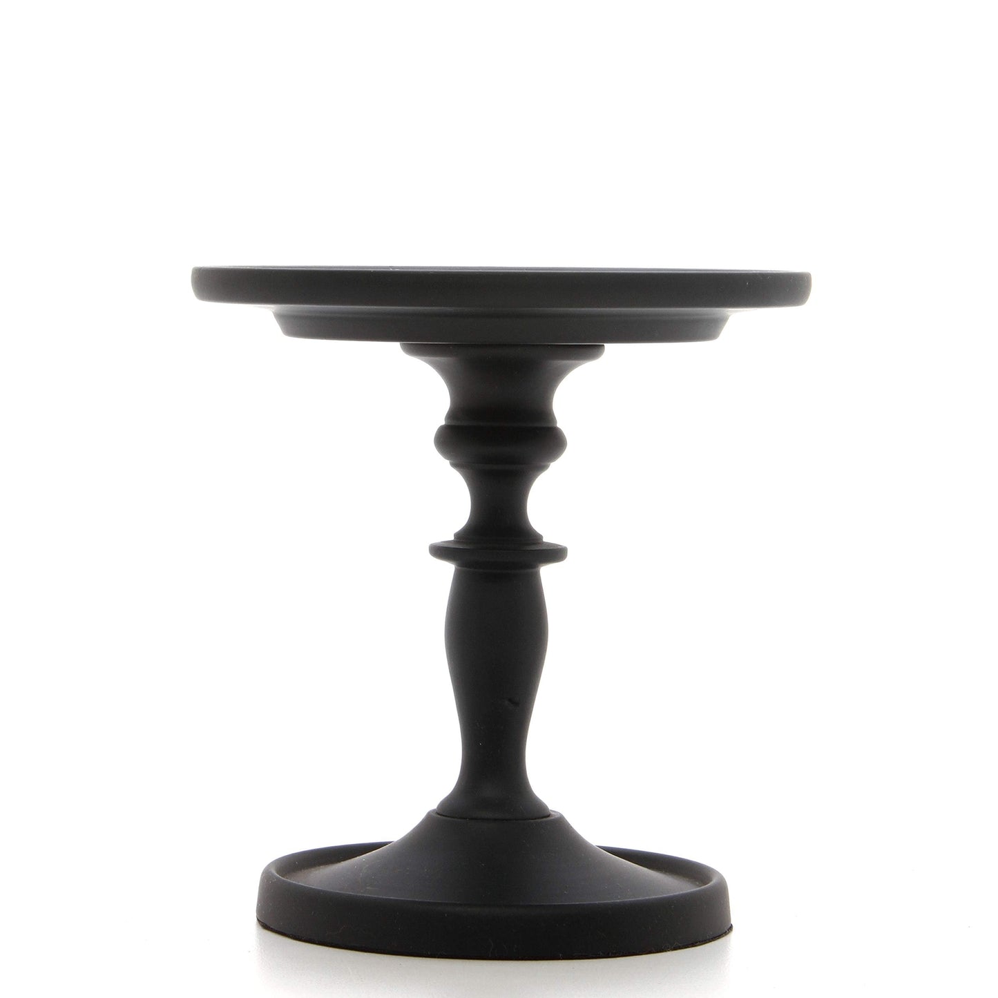 Hosley Black Pillar Holder 4.75 Inch High. Ideal Gift for Wedding Party Special Occasion or as a Candle Holder
