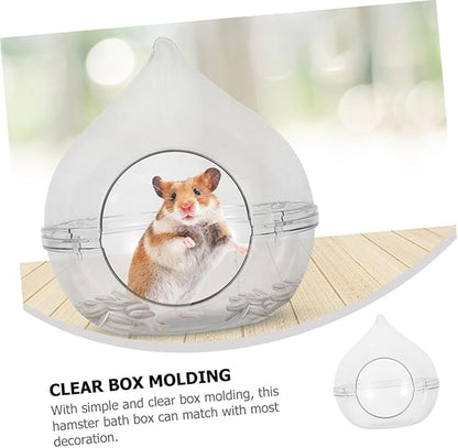 VICASKY Hamster Sand Bath Container Small Pet Dust Bath Case for Chinchillas and Gerbils Easy to and Store Durable Bath Basin for